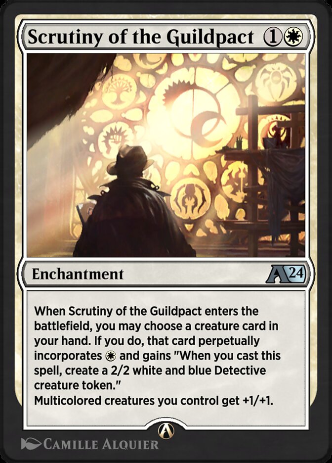Scrutiny of the Guildpact YMKM-1 Alchemy: Murders at Karlov Manor Magic card