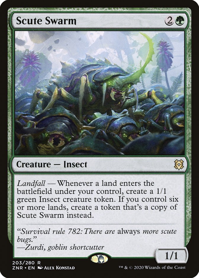 Scute Swarm ZNR-203 Zendikar Rising Magic card