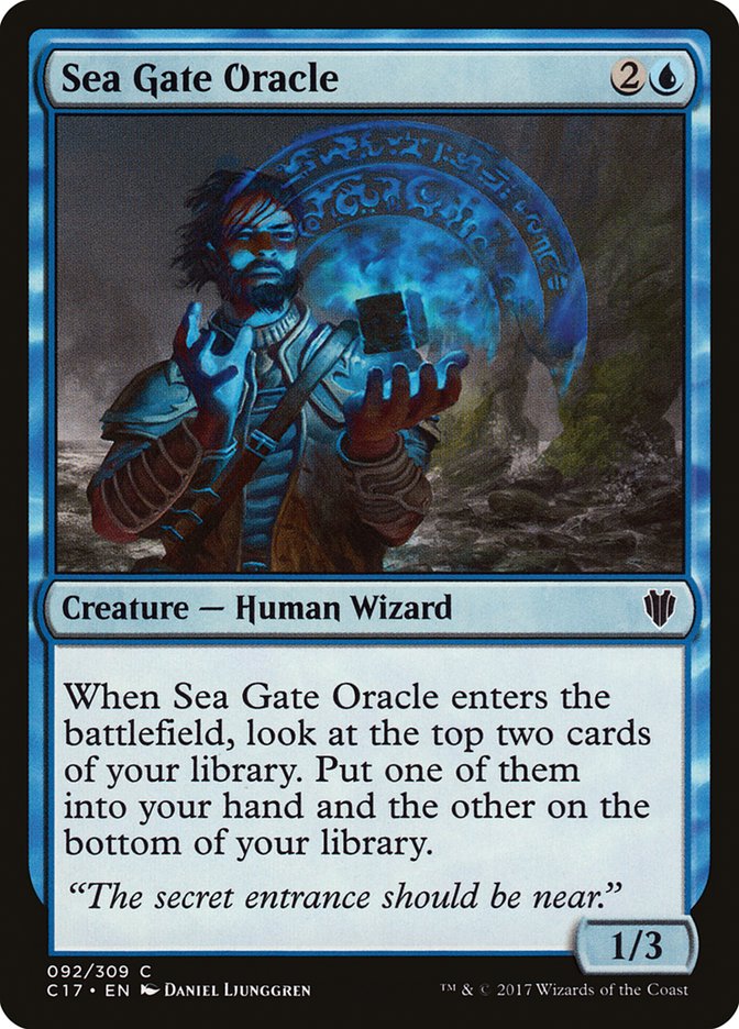 Sea Gate Oracle C17-92 Commander 2017 Magic card