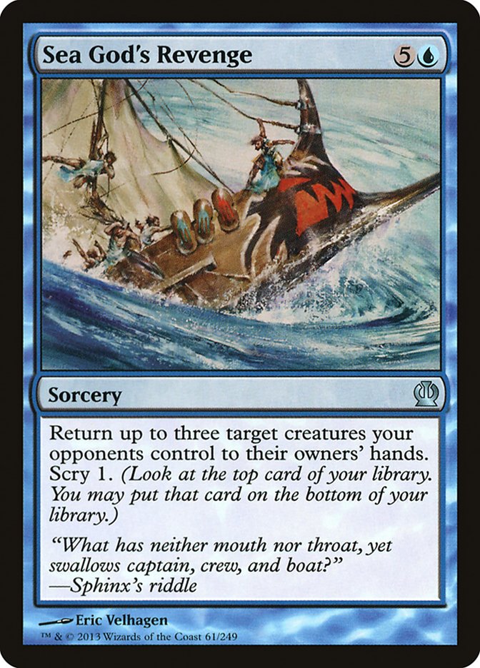 Sea God's Revenge THS-61 Theros Magic card