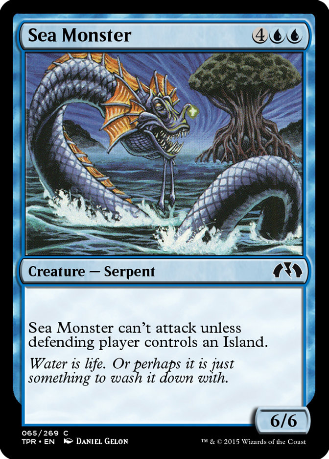 Sea Monster TPR-65 Tempest Remastered Magic card