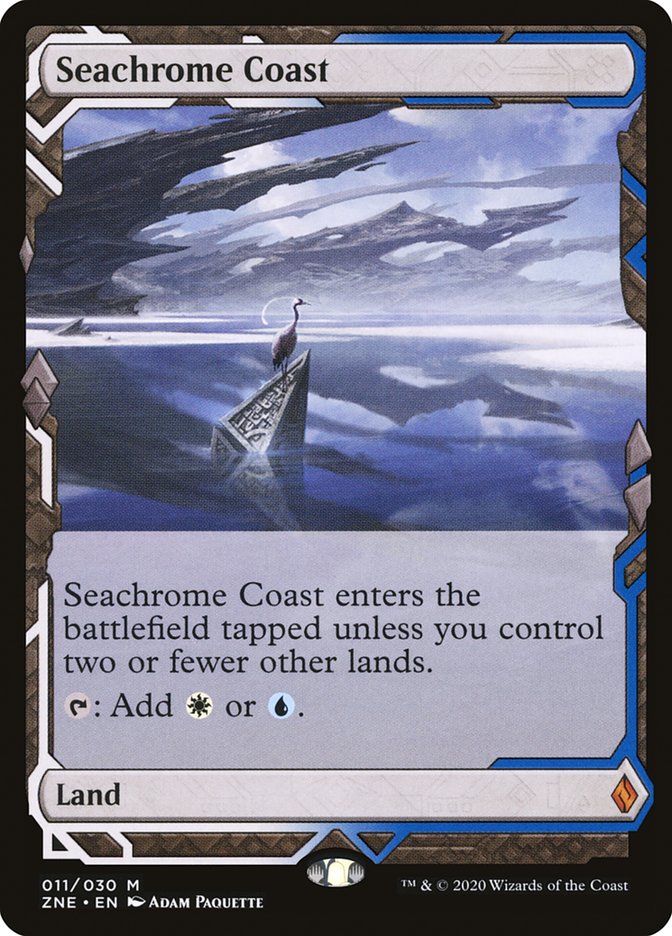 Seachrome Coast ZNE-11 Zendikar Rising Expeditions Magic card