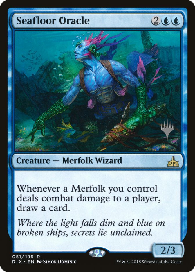 Seafloor Oracle PRIX-51P Rivals of Ixalan Promos Magic card