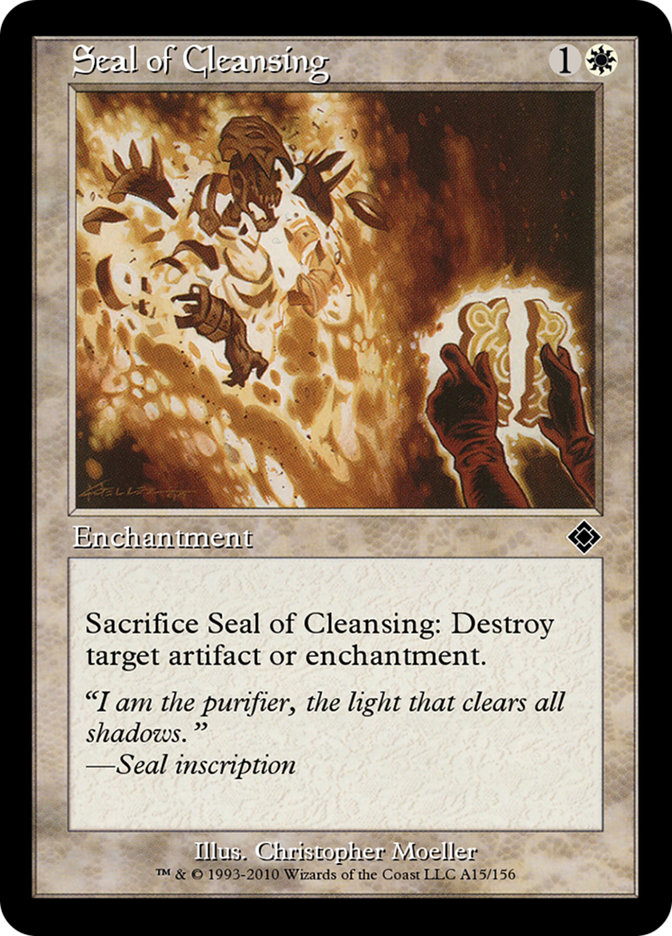 Seal of Cleansing TD0-A15 Magic Online Theme Decks Magic card