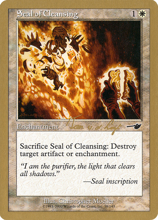 Seal of Cleansing WC00-TVDL18 World Championship Decks 2000 Magic card
