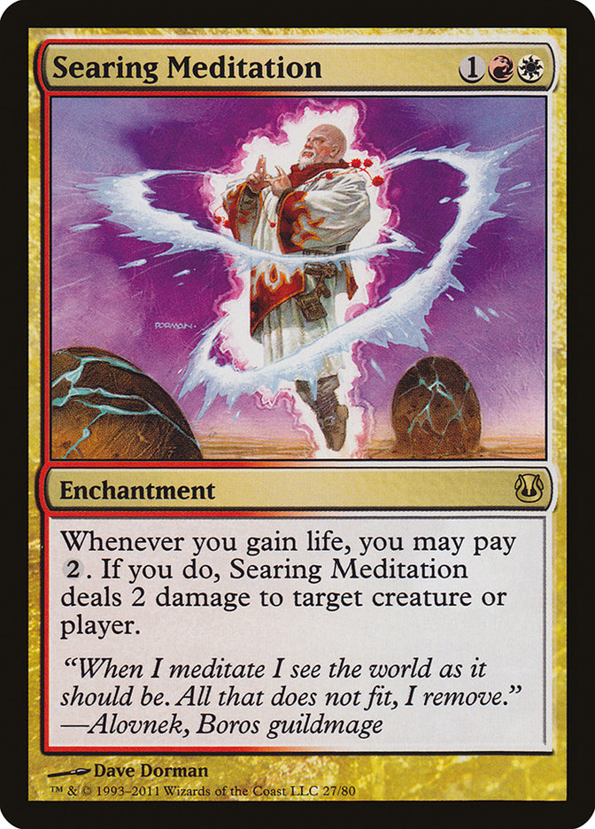 Searing Meditation DDH-27 Duel Decks: Ajani vs. Nicol Bolas Magic card