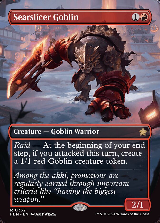 Searslicer Goblin FDN-332 Foundations Magic card