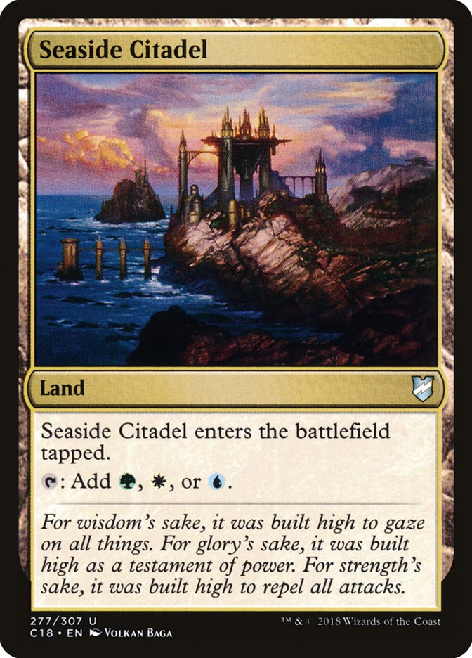 Seaside Citadel C18-277 Commander 2018 Magic card