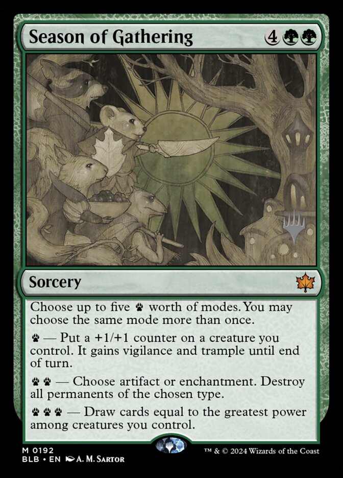 Season of Gathering PBLB-192P Bloomburrow Promos Magic card