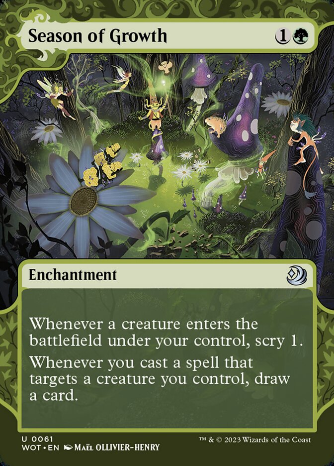 Season of Growth WOT-61 Wilds of Eldraine: Enchanting Tales Magic card