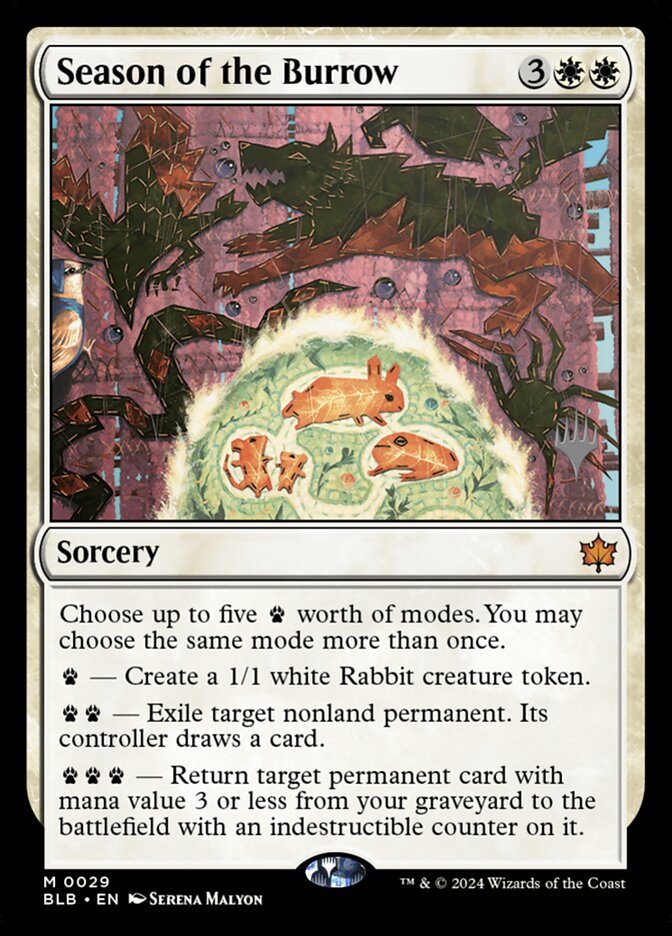 Season of the Burrow PBLB-29P Bloomburrow Promos Magic card