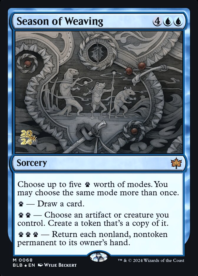 Season of Weaving PBLB-68S Bloomburrow Promos Magic card