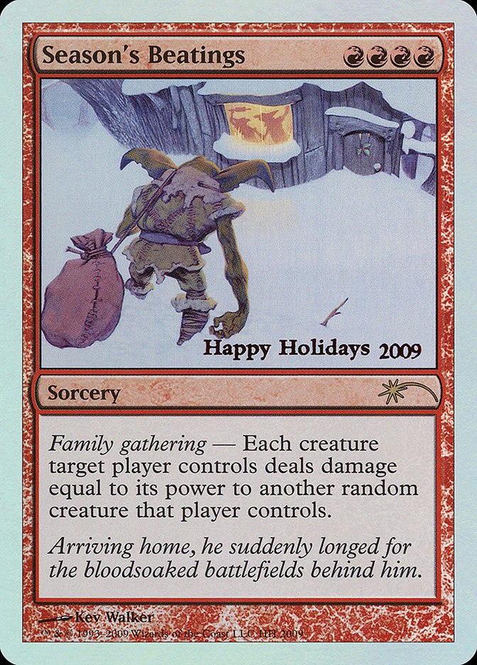 Season's Beatings HHO-9 Happy Holidays Magic card