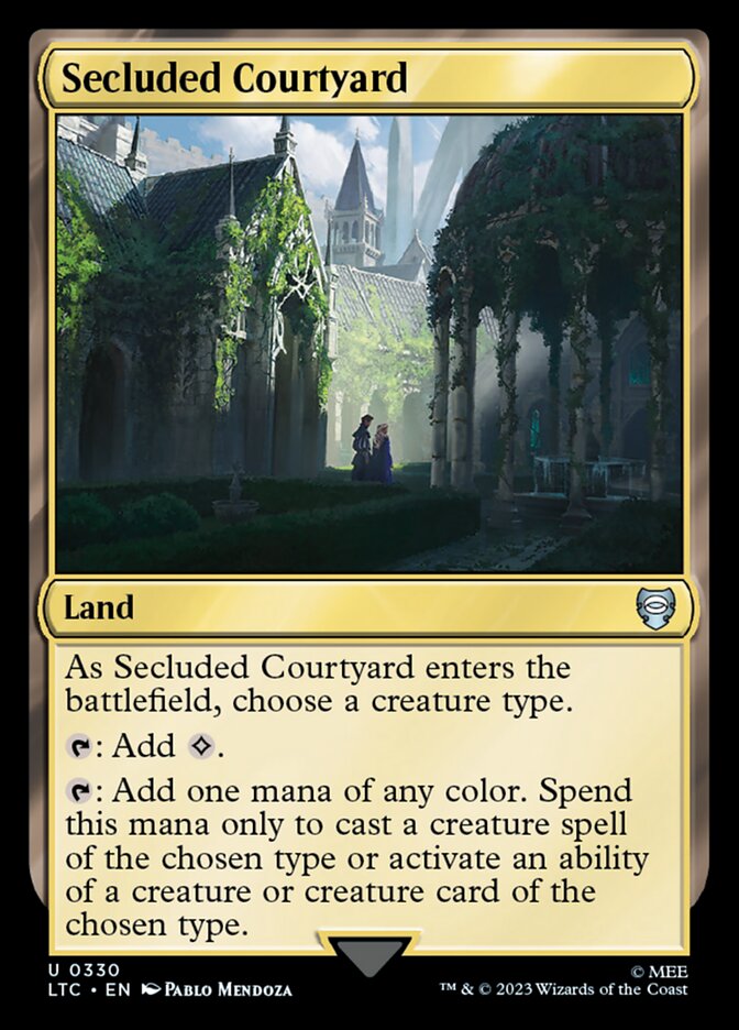 Secluded Courtyard LTC-330 Tales of Middle-earth Commander Magic card
