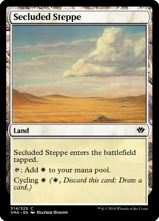 Secluded Steppe VMA-314 Vintage Masters Magic card