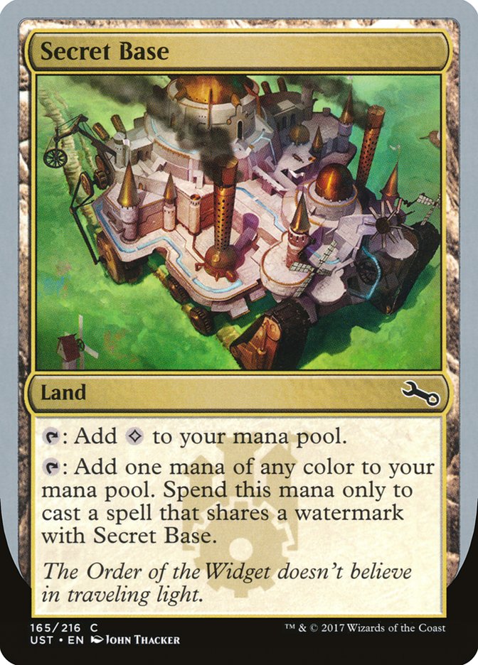 Secret Base UST-165A Unstable Magic card
