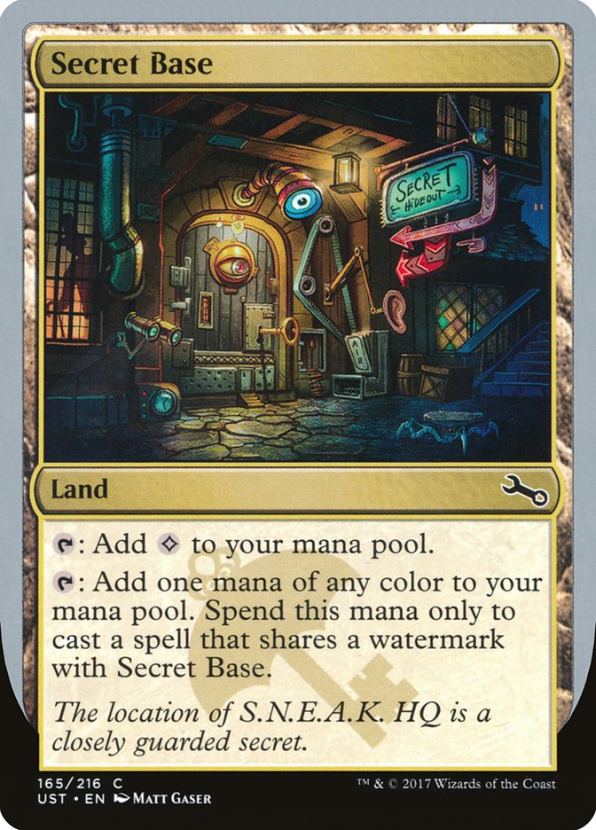 Secret Base UST-165B Unstable Magic card