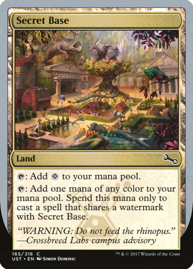 Secret Base UST-165E Unstable Magic card