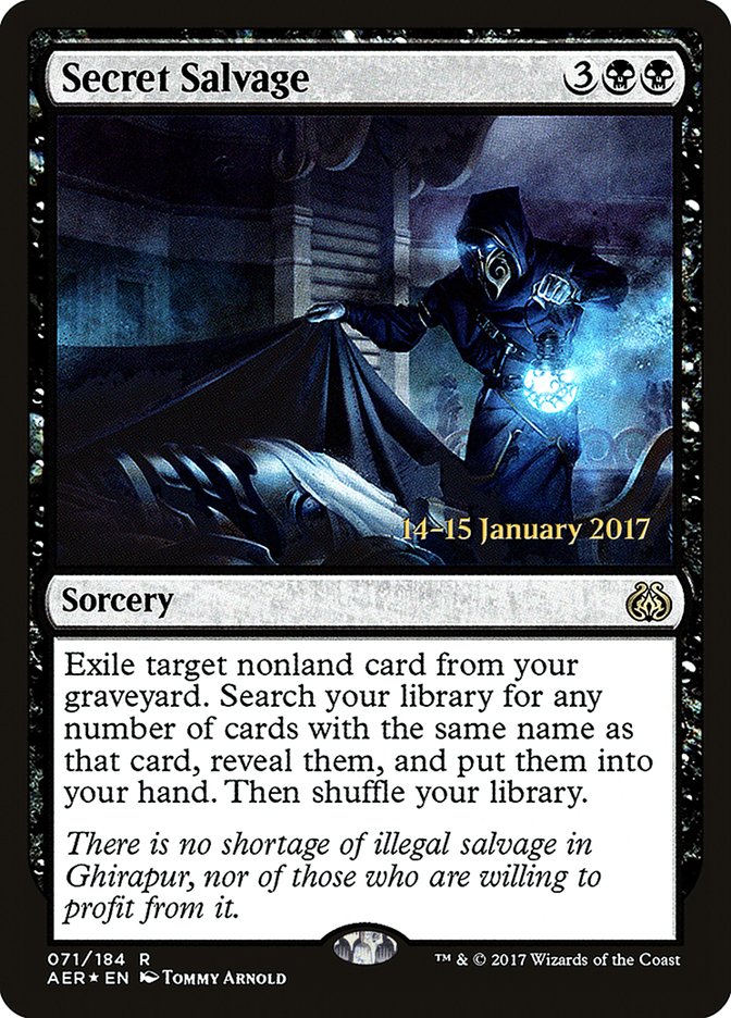 Secret Salvage PAER-71S Aether Revolt Promos Magic card