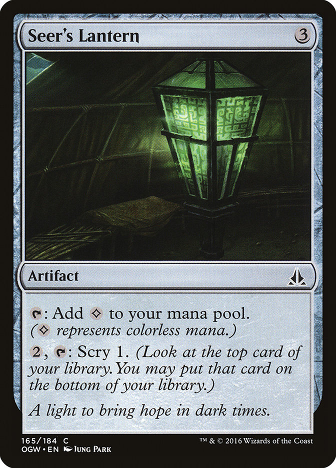 Seer's Lantern OGW-165 Oath of the Gatewatch Magic card