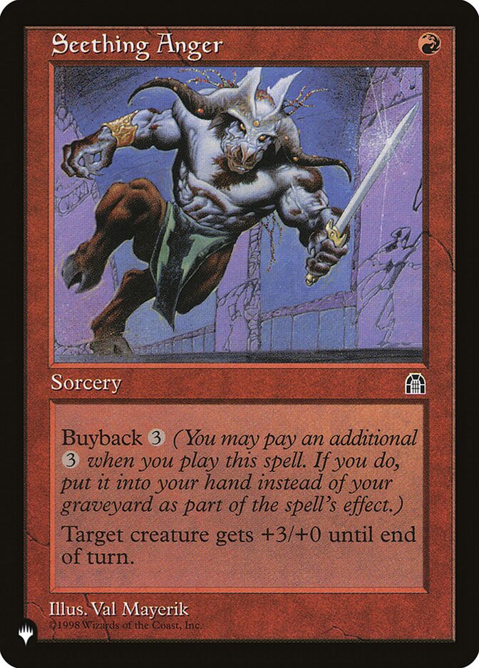 Seething Anger PLST-STH-96 The List Magic card