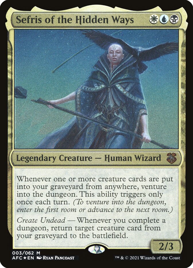 Sefris of the Hidden Ways OAFC-3 Forgotten Realms Commander Display Commanders Magic card