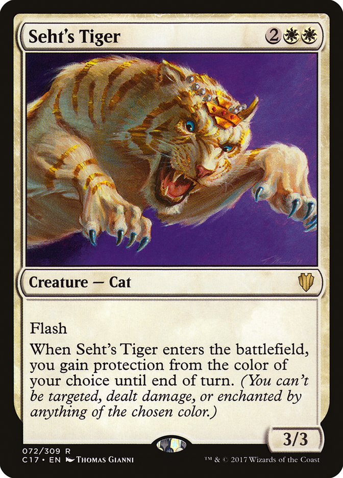 Seht's Tiger C17-72 Commander 2017 Magic card