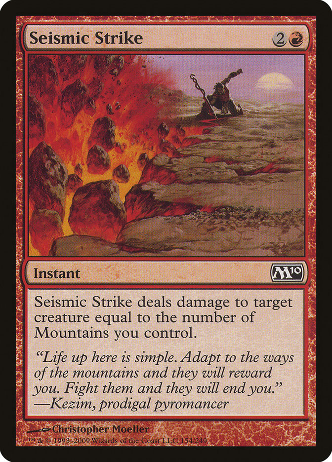 Seismic Strike M10-154 Magic 2010 Magic card