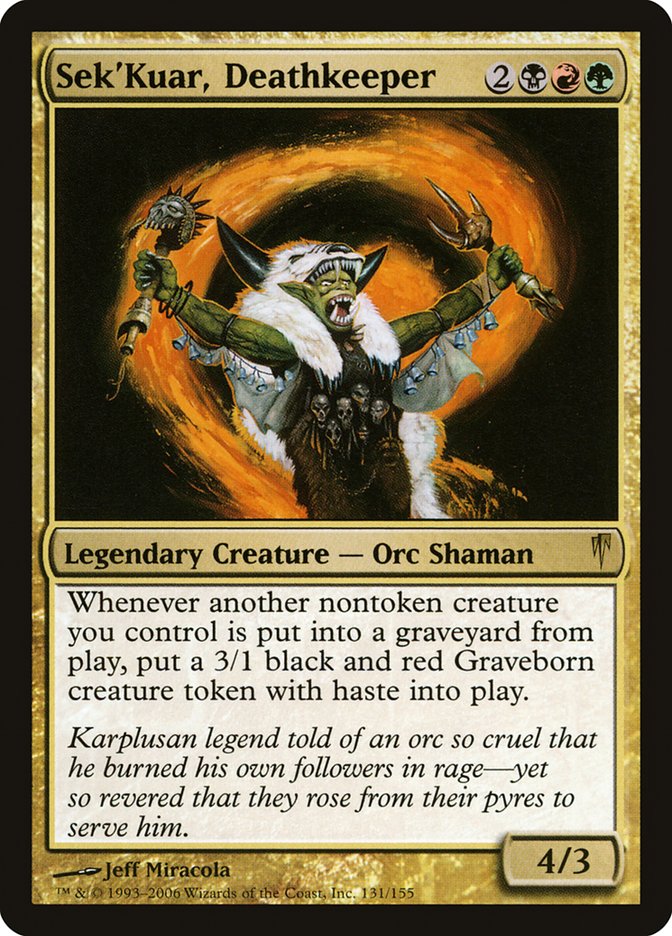 Sek'Kuar, Deathkeeper CSP-131 Coldsnap Magic card