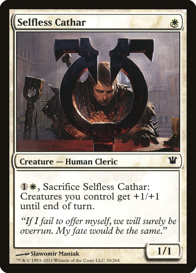 Selfless Cathar ISD-30 Innistrad Magic card