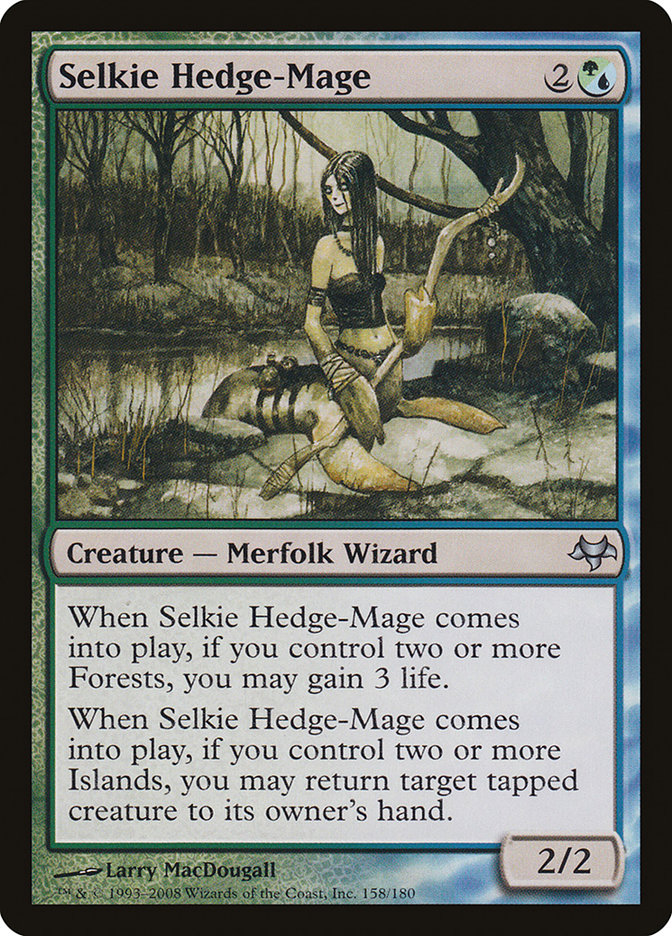 Selkie Hedge-Mage EVE-158 Eventide Magic card