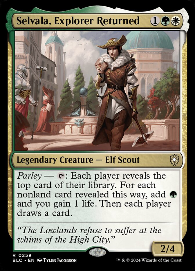 Selvala, Explorer Returned BLC-259 Bloomburrow Commander Magic card