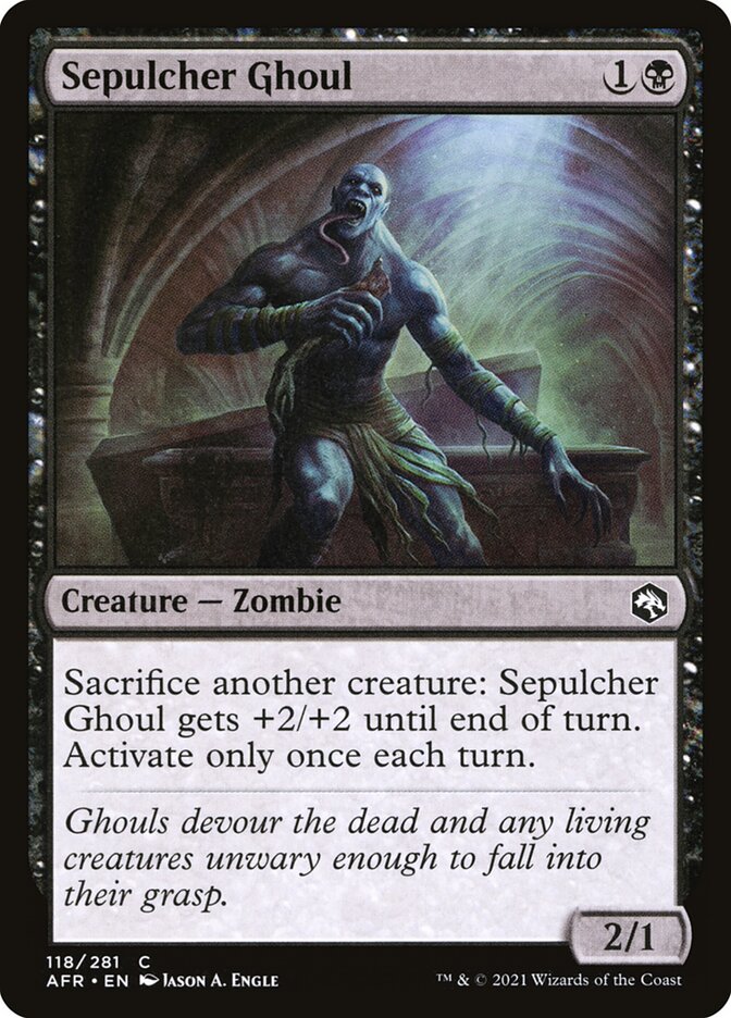 Sepulcher Ghoul AFR-118 Adventures in the Forgotten Realms Magic card