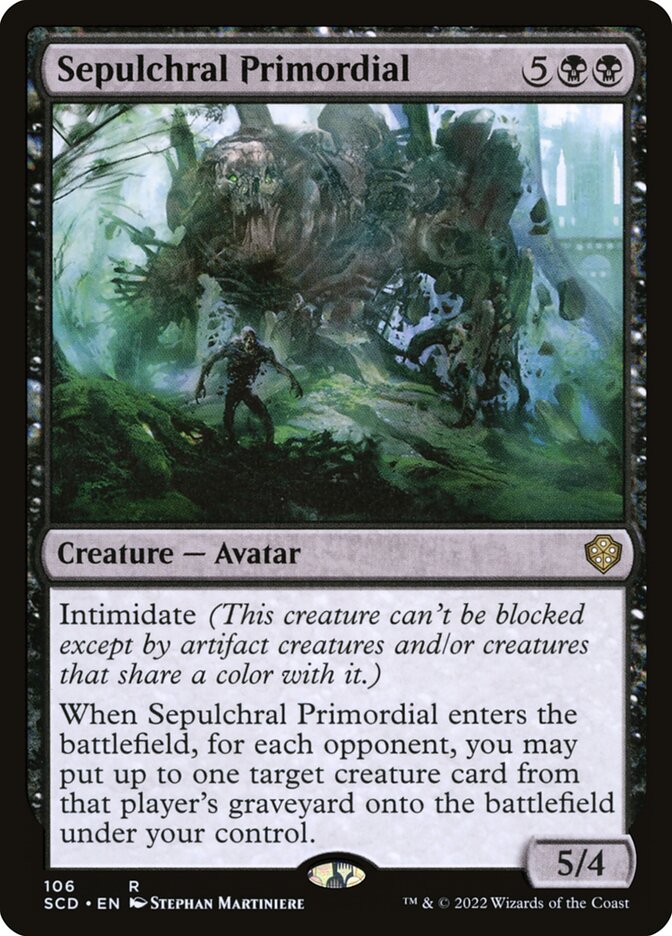 Sepulchral Primordial SCD-106 Starter Commander Decks Magic card