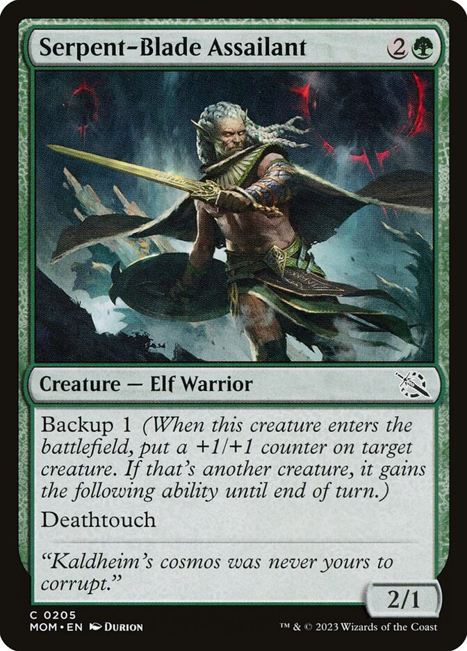 Serpent-Blade Assailant MOM-205 March of the Machine Magic card