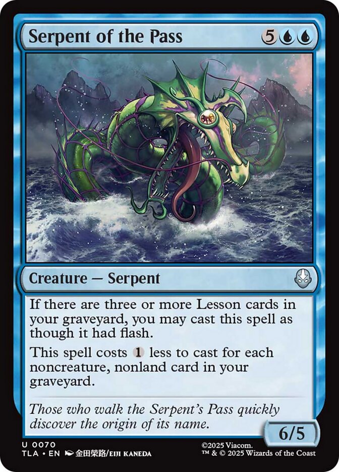 Serpent of the Pass TLA-70 Avatar: The Last Airbender Magic card