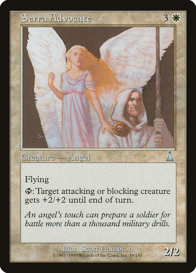 Serra Advocate UDS-19 Urza's Destiny Magic card