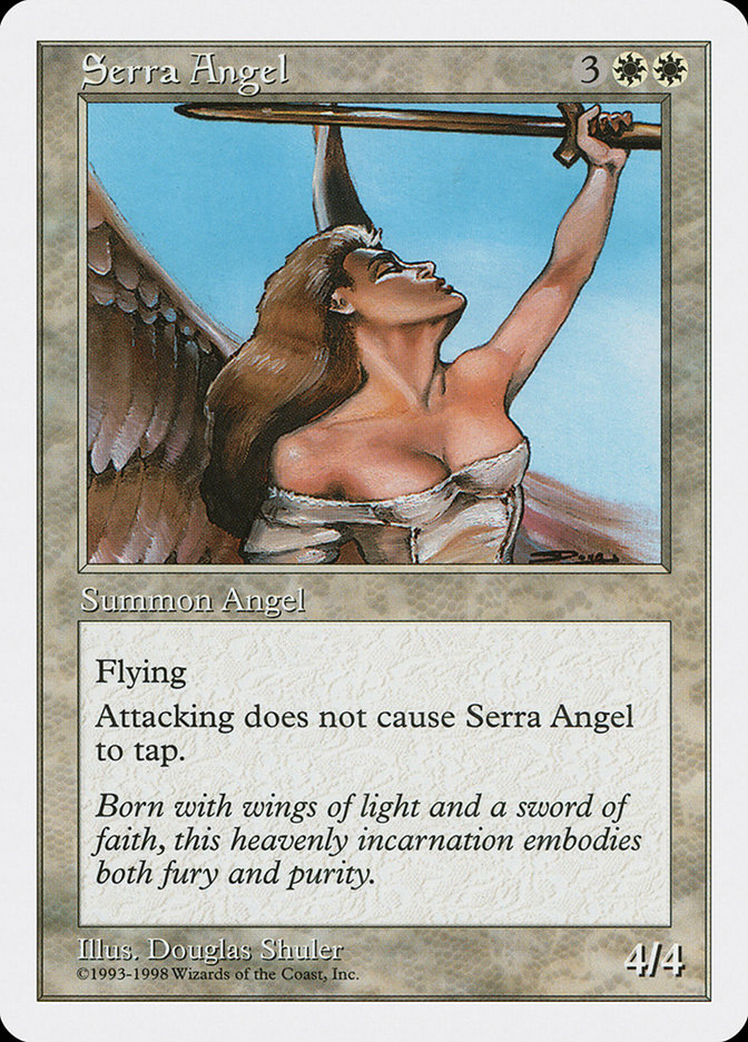 Serra Angel ATH-15 Anthologies Magic card