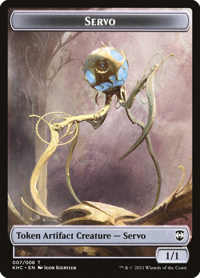 Servo TKHC-7 Kaldheim Commander Tokens Magic card