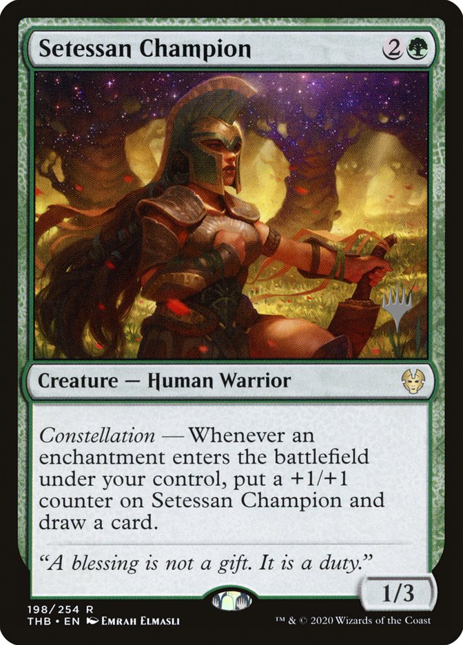 Setessan Champion PTHB-198P Theros Beyond Death Promos Magic card