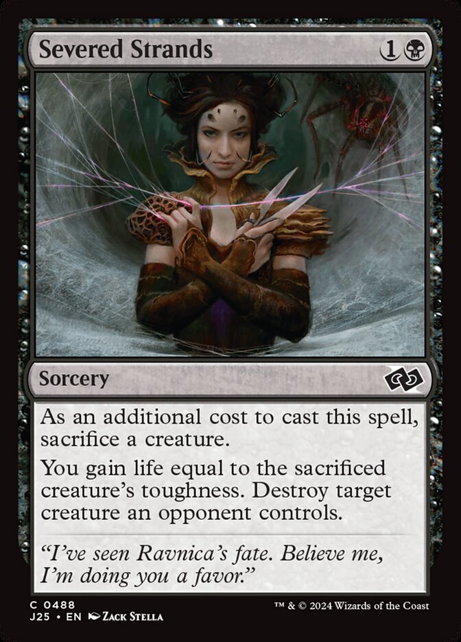 Severed Strands J25-488 Foundations Jumpstart Magic card