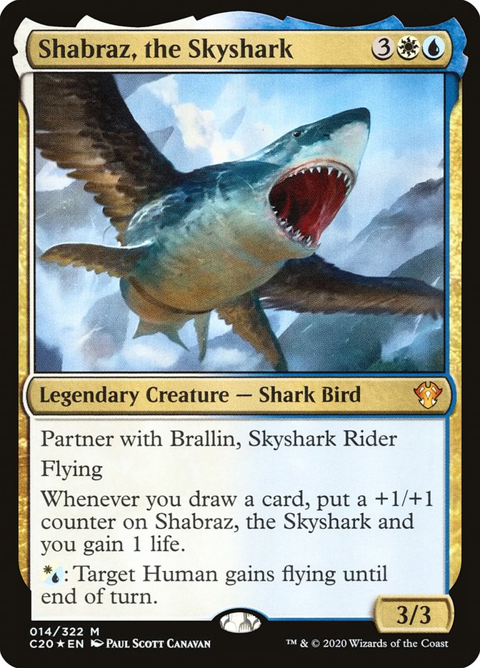 Shabraz, the Skyshark C20-14 Commander 2020 Magic card