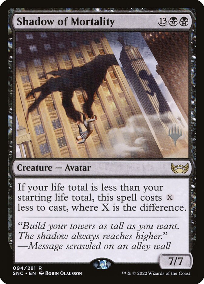 Shadow of Mortality PSNC-94P Streets of New Capenna Promos Magic card
