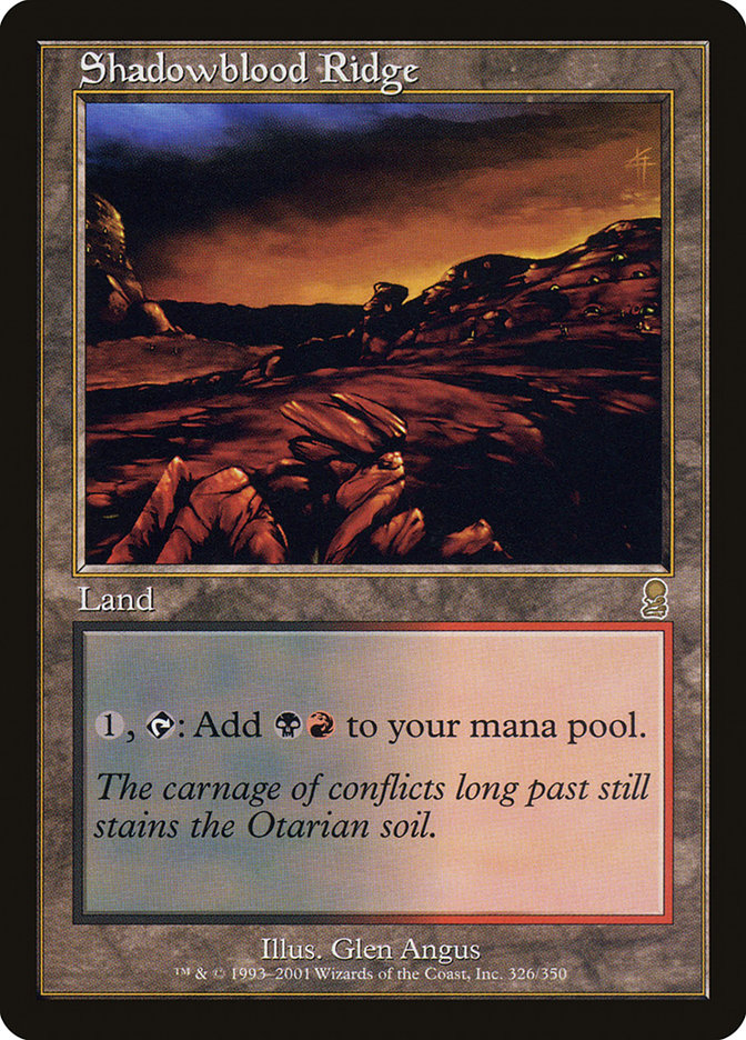 Shadowblood Ridge ODY-326 Odyssey Magic card