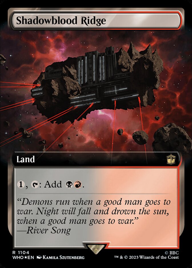 Shadowblood Ridge WHO-1104 Doctor Who Magic card
