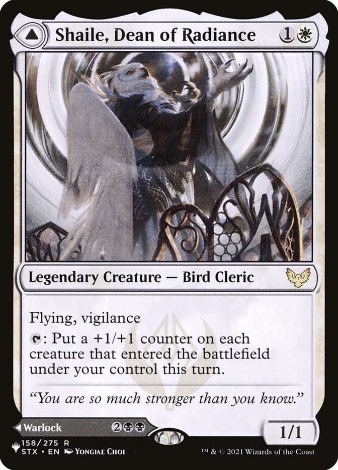 Shaile, Dean of Radiance // Embrose, Dean of Shadow PLST-STX-158 The List Magic card