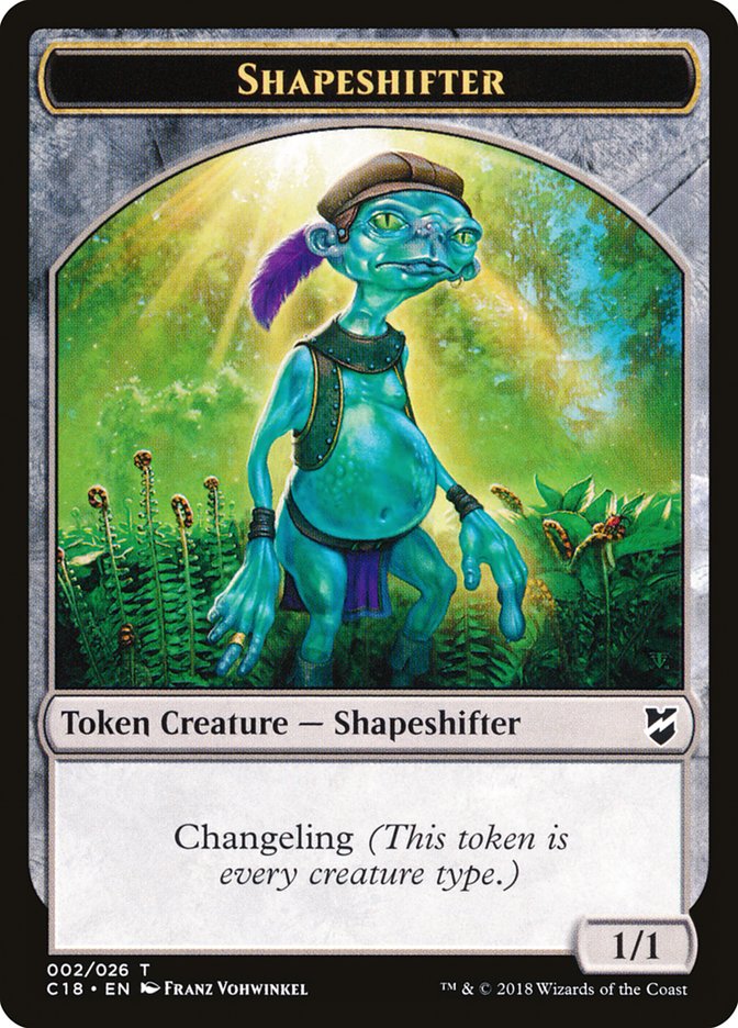 Shapeshifter TC18-2 Commander 2018 Tokens Magic card