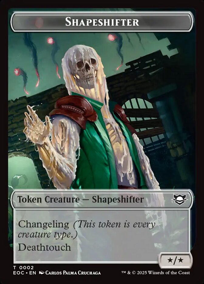 Shapeshifter TEOC-2 Edge of Eternities Commander Tokens Magic card