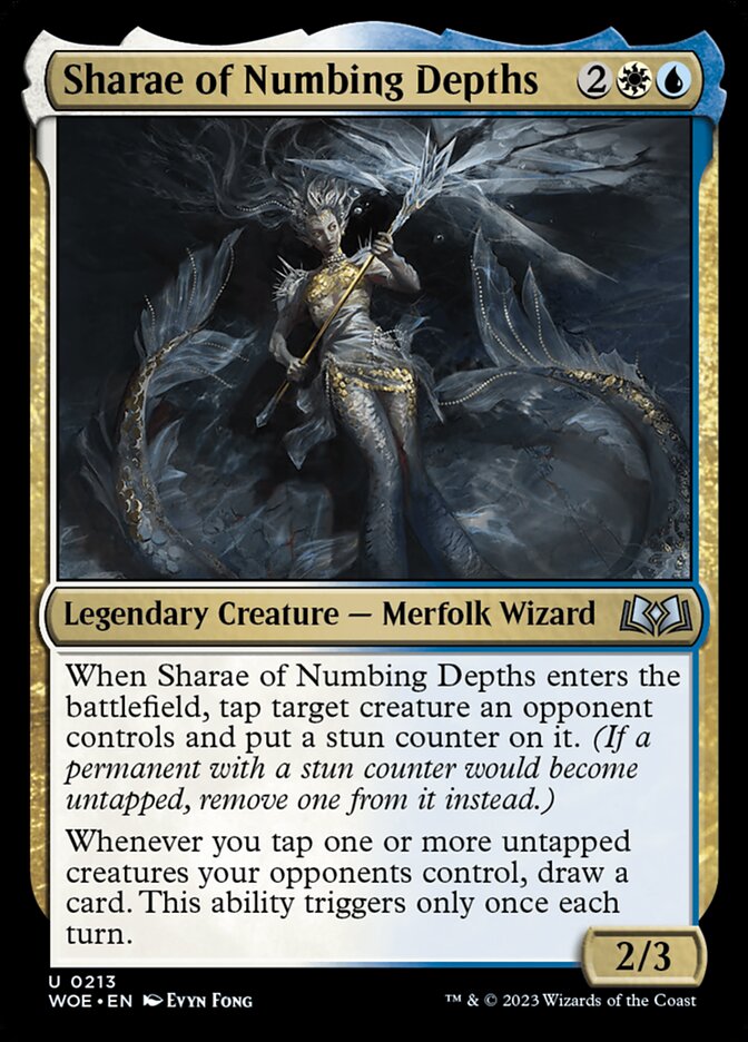 Sharae of Numbing Depths WOE-213 Wilds of Eldraine Magic card