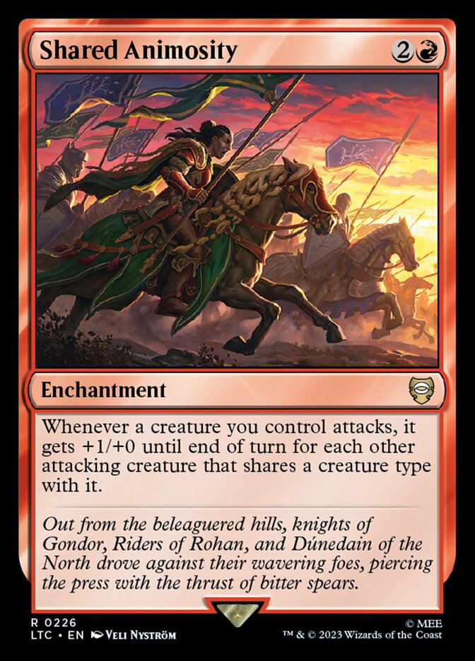 Shared Animosity LTC-226 Tales of Middle-earth Commander Magic card